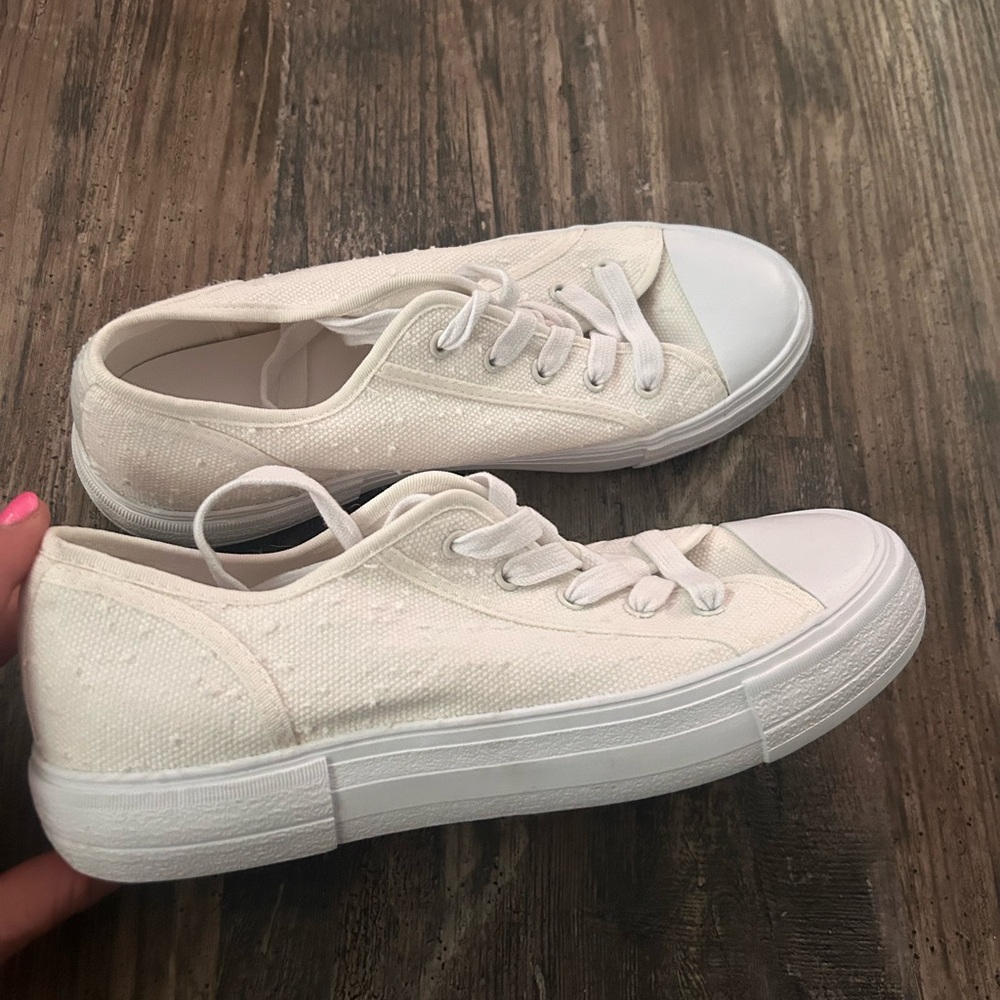 Classic White Canvas Sneakers